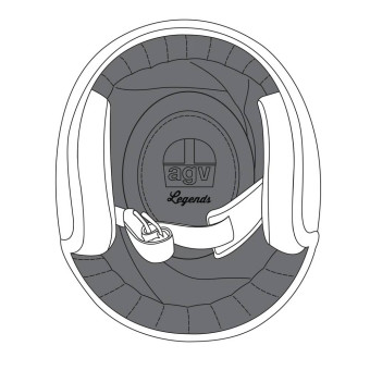 Helm-Innenfutter AGV Innenfutter X70 Helm-Innenfutter AGV Innenfutter X70
